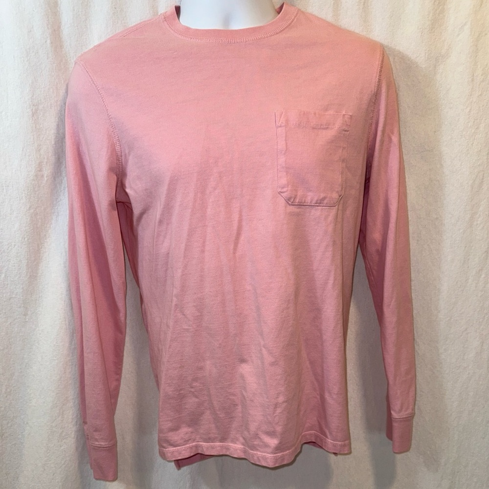 Gently Used Men’s Goodfellow & Co Pink Long Sleeve Tee Size Small Cotton